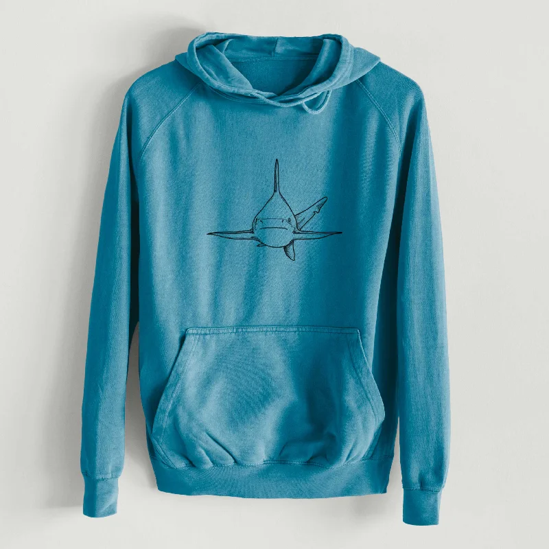 Silvertip Shark Front  - Mid-Weight Unisex Vintage 100% Cotton Hoodie Casual Sweatshirts for Women