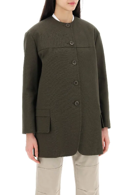 Max Mara Recital Midi Round Neck Jacket Women's hiking jackets