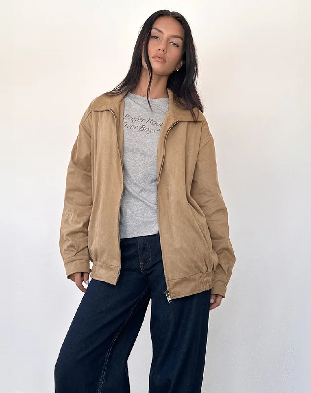 Cavita Jacket in Faux Suede Tan Women's Patagonia jackets