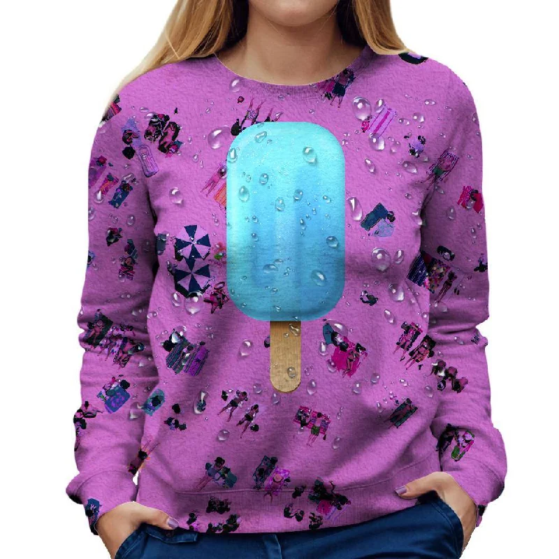 Blue Ice Womens Sweatshirt Sporty Sweatshirts for Women