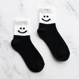 The Blake Smile Socks - Black & White Thermal pajama sets