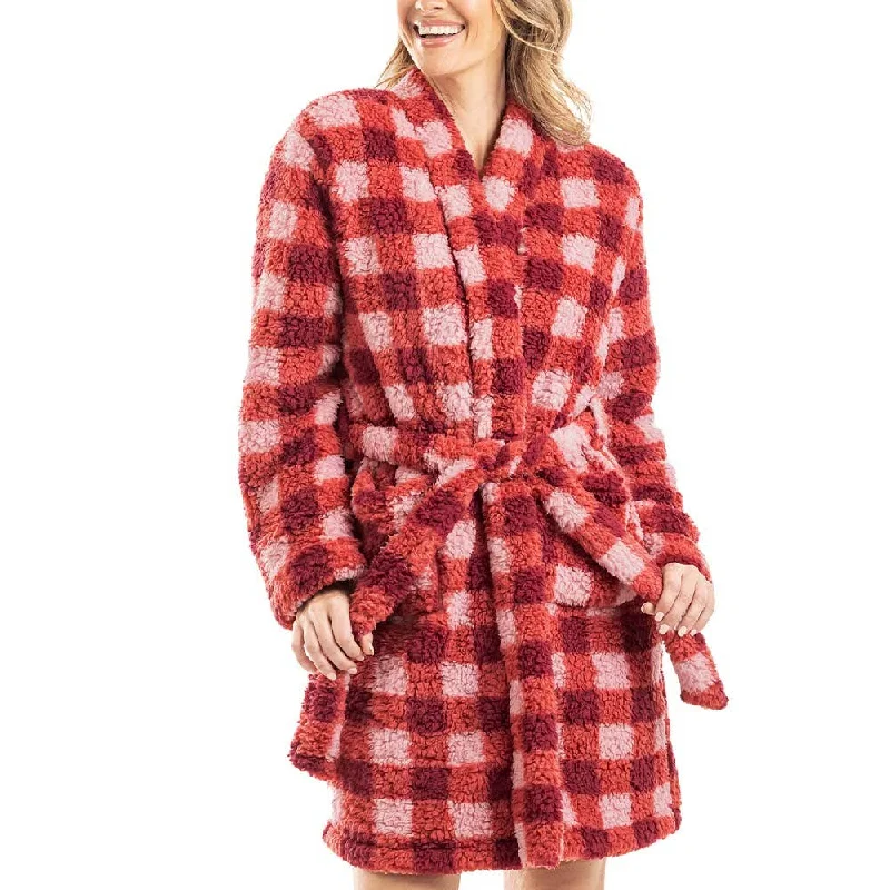 The Pink + Wine Sherpa Bath Robe Fleece pajama sets