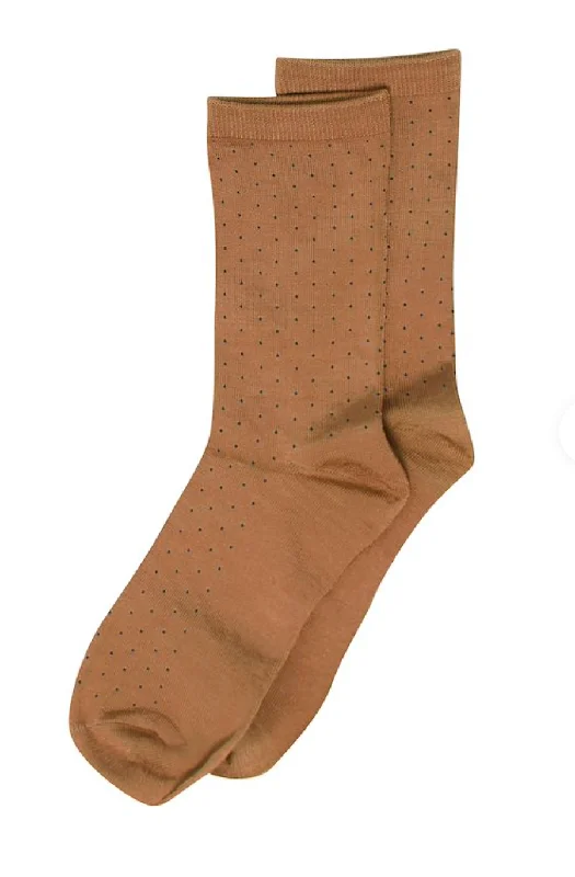 The Fenja Socks - Tan Dot Best-selling pajama sets 2024