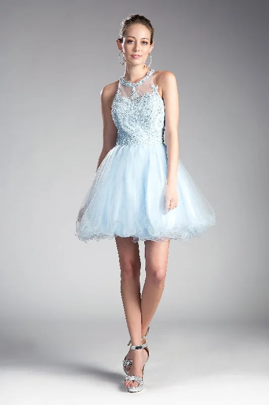 Cinderella Divine's Enchanting Beaded Lace Applique Dress for Memorable Occasions Urban Outfitters mini dresses