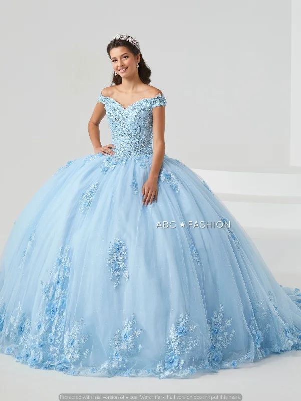 Light Up Quinceanera Dress by House of Wu 26010 Lace Wedding Dress