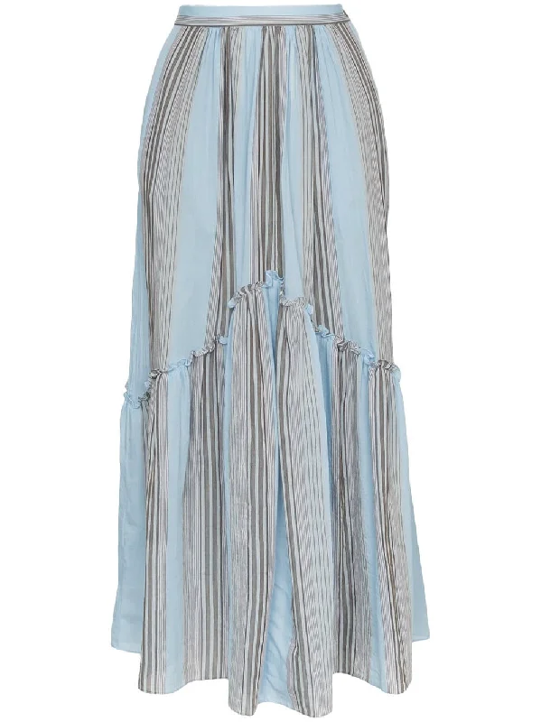 lelia marari stripe skirt Ruched unclassified skirts