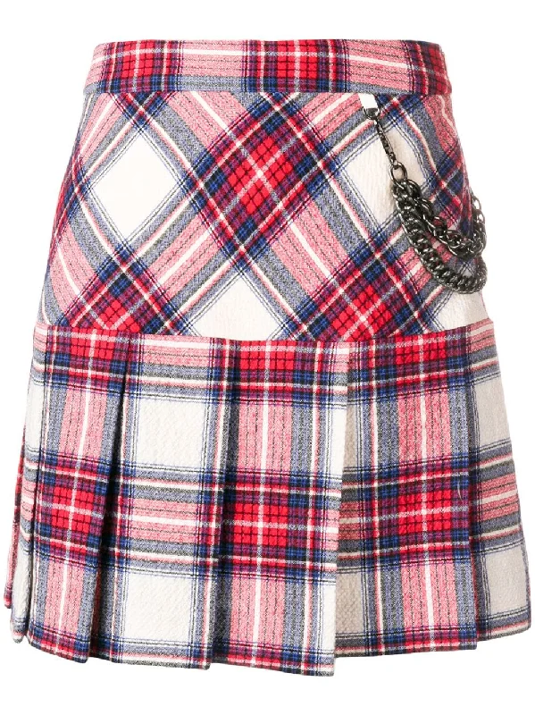 plaid pleated skirt Unique unclassified skirts