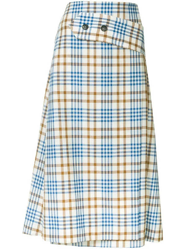 A-line checked skirt Discounted unclassified skirts