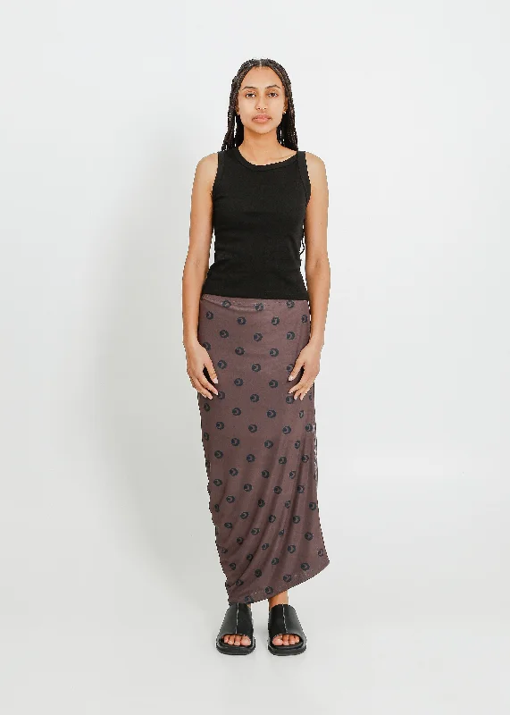 AMIRI TUBE SKIRT / MOCHA-BLACK Winter unclassified skirts