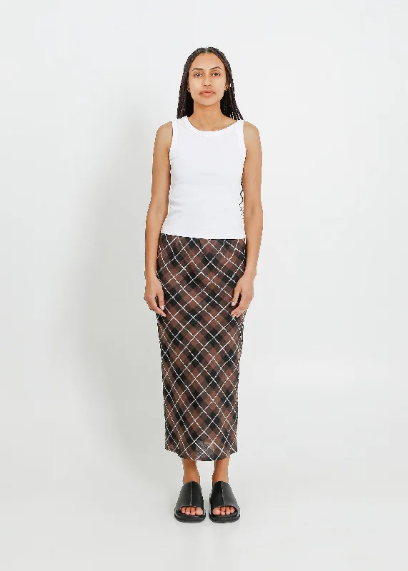 GEORGIA SKIRT / CHOCOLATE-BLACK-WHITE Trendy unclassified skirts