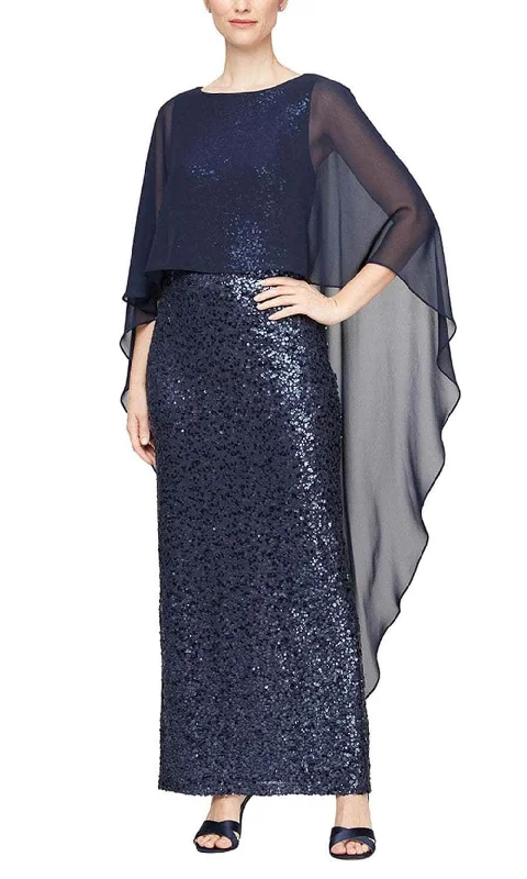 Alex Evenings 8196897 - Embellished Gown with Sheer Overlay Dinner party dresses