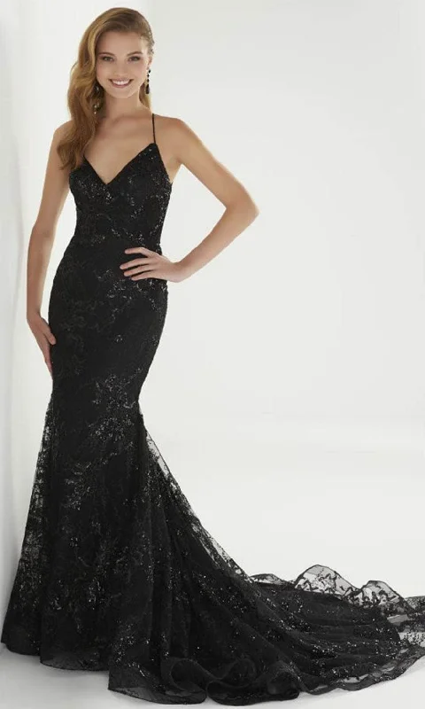 Christina Wu Prom Exclusive - 46264 V-Neck Lace Trumpet Gown Winter party dresses