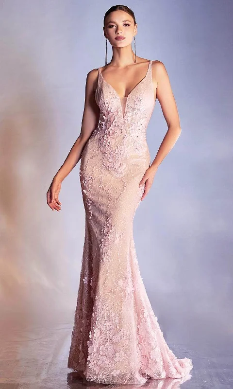 Cinderella Divine - Scoop Back Trumpet Evening Gown CDS403 Best party dresses for date night