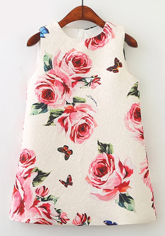 Pink Floral Dress Romantic floral dresses