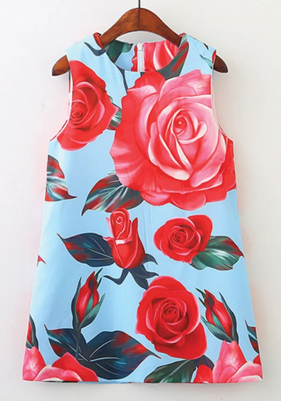 Lison Bold Floral Dress Preppy floral dresses