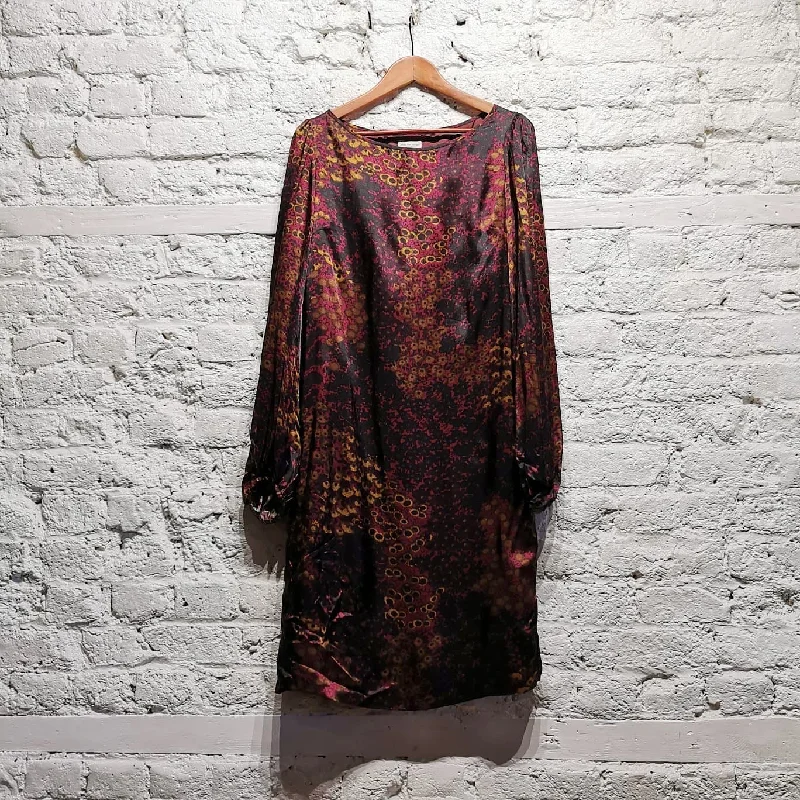 DRIES VAN NOTEN PURPLE PRINT DRESS SIZE 36 Revolve floral dresses