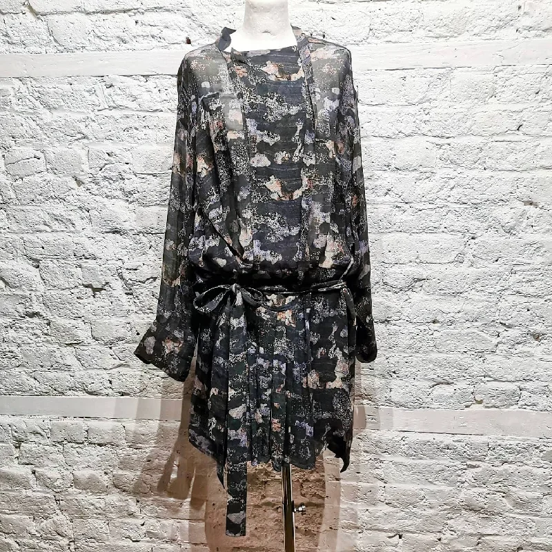 ISABEL MARANT
SHEER SILK PRINT 
DRESS
SIZE M Flowy floral dresses