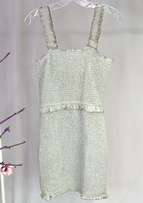 smocked knit dress Sleeveless unclassified dresses