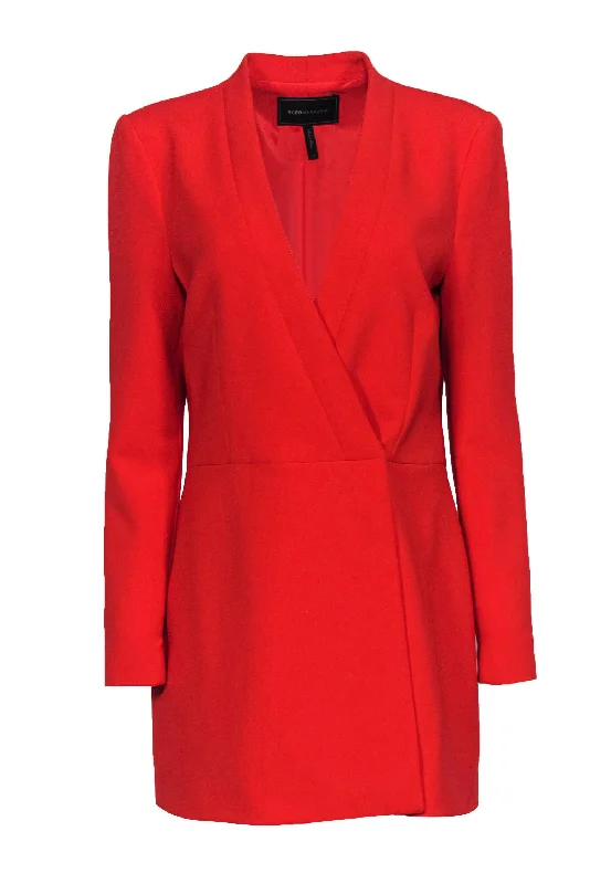 BCBG MAX AZRIA - Orange Blazer Dress Sz M Designer unclassified dresses