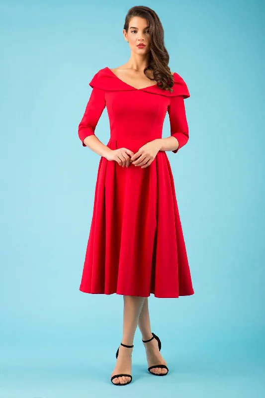 Chesterton 3/4 Sleeve A-Line Dress Y2K unclassified dresses