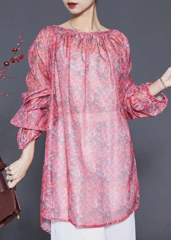 Diy Pink Oversized Print Linen Holiday Dress Spring Summer unclassified dresses