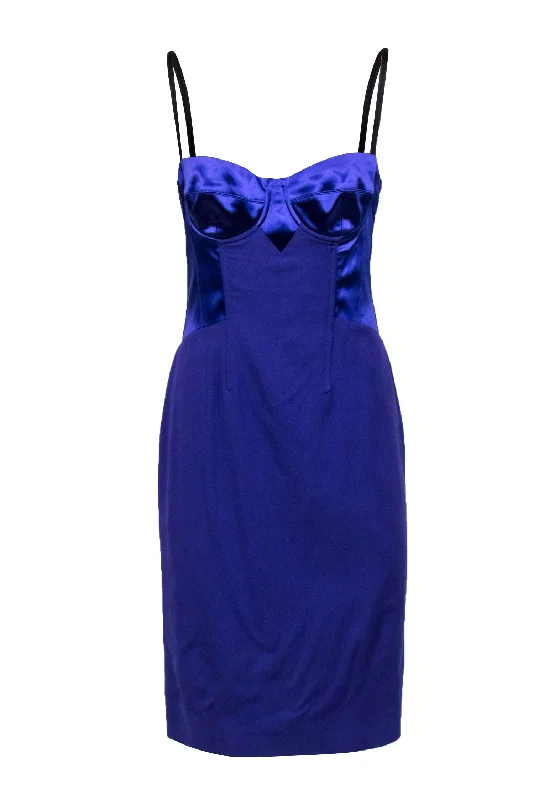 Dolce & Gabbana - Purple Sleeveless Bustier Style Dress Sz 8 Long unclassified dresses