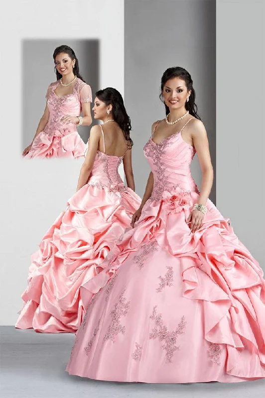 Da Vinci Quinceañera Dress 80019 Flamingo Pink - Size 8 Affordable unclassified dresses