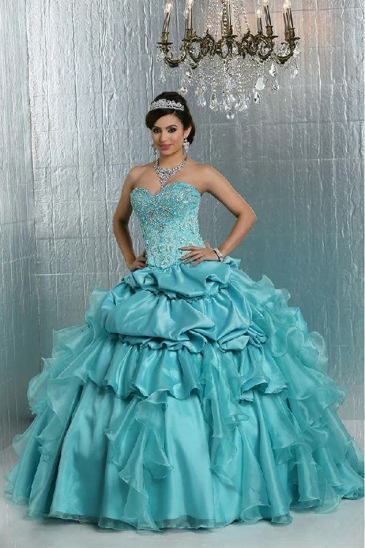 Da Vinci Quinceañera Dress 80274 Tiffany Blue or Watermelon Elegant unclassified dresses