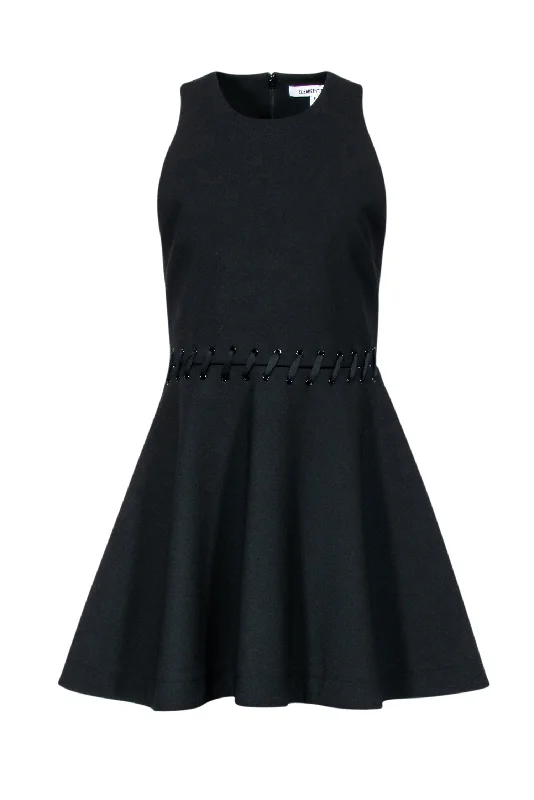 Elizabeth & James - Black Fit & Flare Sleeveless Dress Sz 8 Designer unclassified dresses