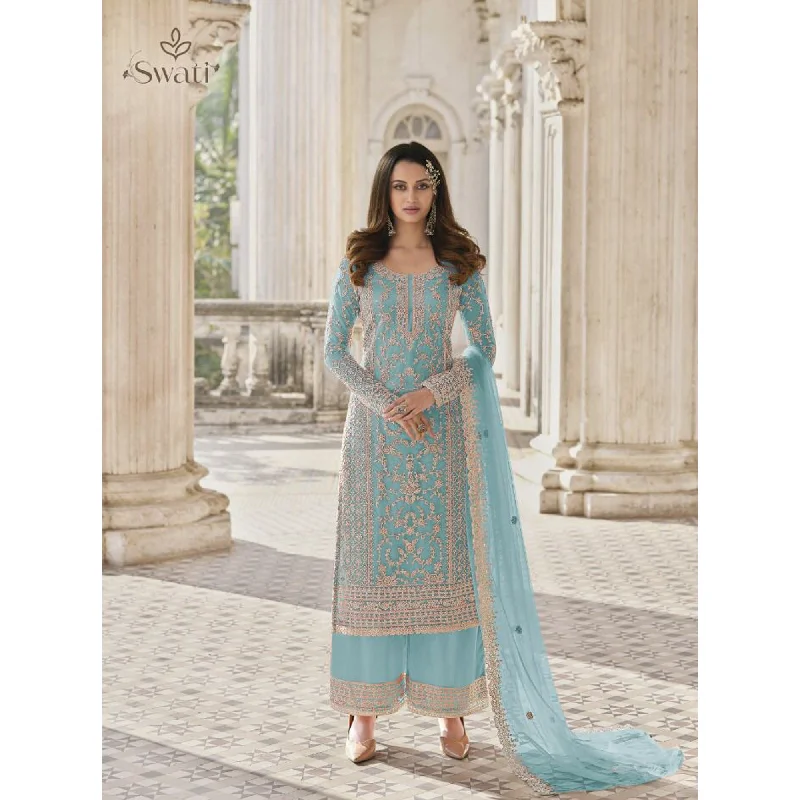 Heavy Embroidery Worked Salwar Kameez Plazzo Suits Lightweight unclassified dresses