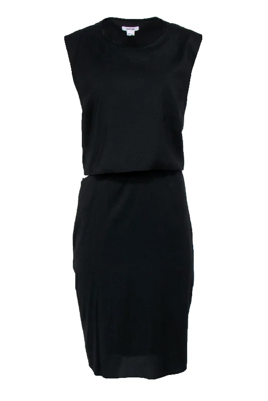 Helmut Lang - Black Sleeveless Side Cutout Dress Sz 4 Spring unclassified dresses