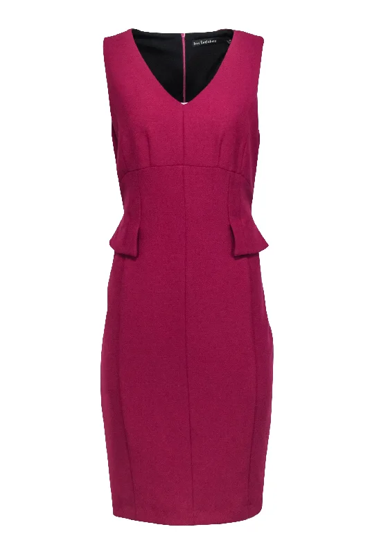 Iris Setlakwe - Magenta Sleeveless Dress w/ Peplum Sz 10 Tulle unclassified dresses