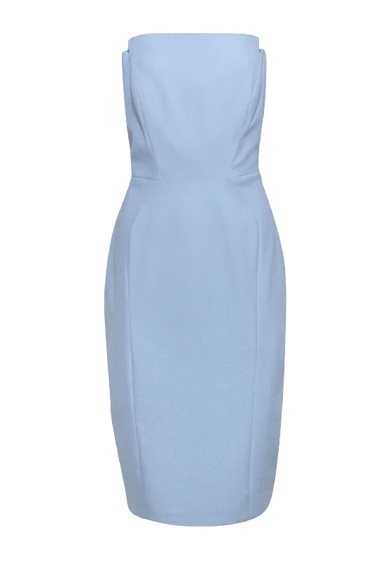 Jill Stuart - Powder Blue Strapless Sheath Dress Sz 12 Long unclassified dresses