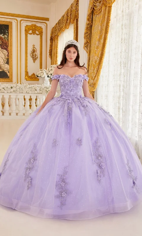 Quinceañera Dress with 3-D Flowers: Ladivine 15702 Wrap unclassified dresses