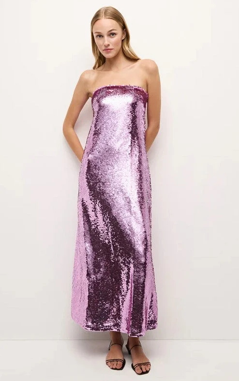 Marie Oliver Nalonie Dress - Violet Satin unclassified dresses