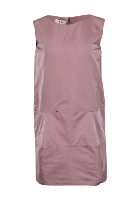 Marni - Mauve Nylon Sleeveless Shift Dress Sz 2 Wrap unclassified dresses