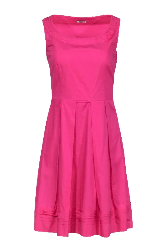 Miu Miu - Hot Pink Sleeveless Dress Sz 4 Dress Mesh unclassified dresses