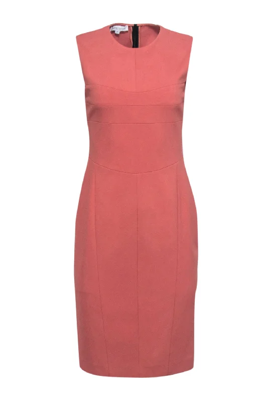 Narciso Rodriguez - Salmon Pink Sleeveless Work Dress Sz 6 Cocktail unclassified dresses