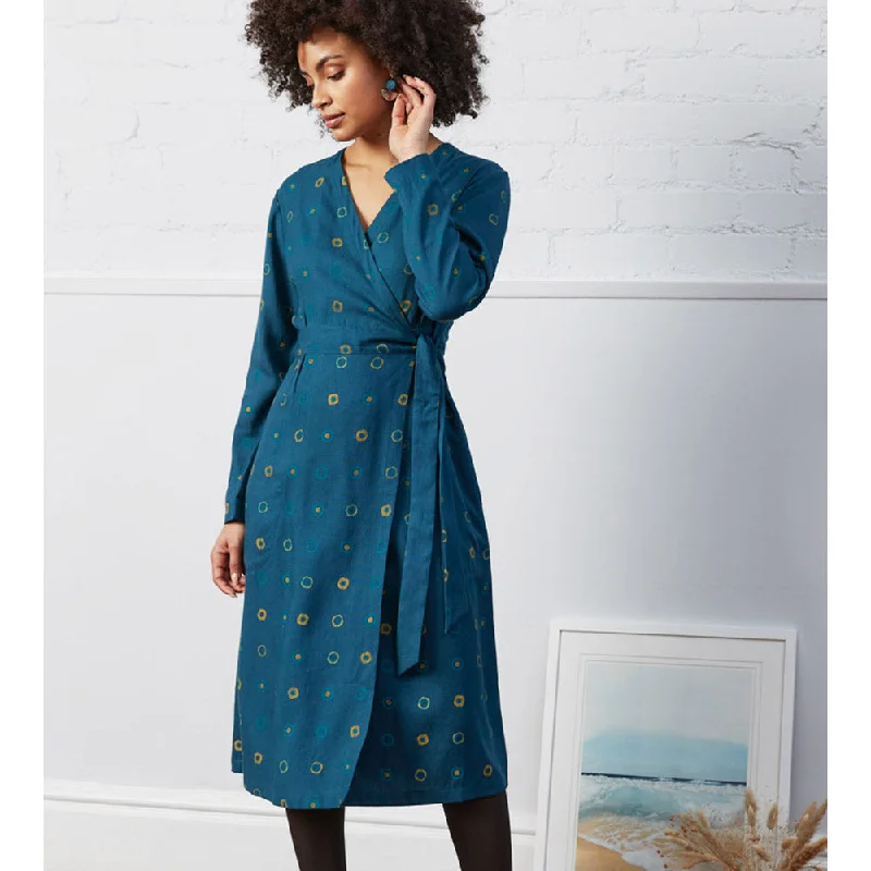 Spot Wrap Dress in Plume Backless unclassified dresses