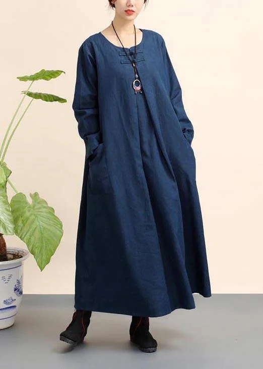 Organic O Neck Pockets Spring Dresses Fashion Ideas Navy Dresses Anniversary unclassified dresses