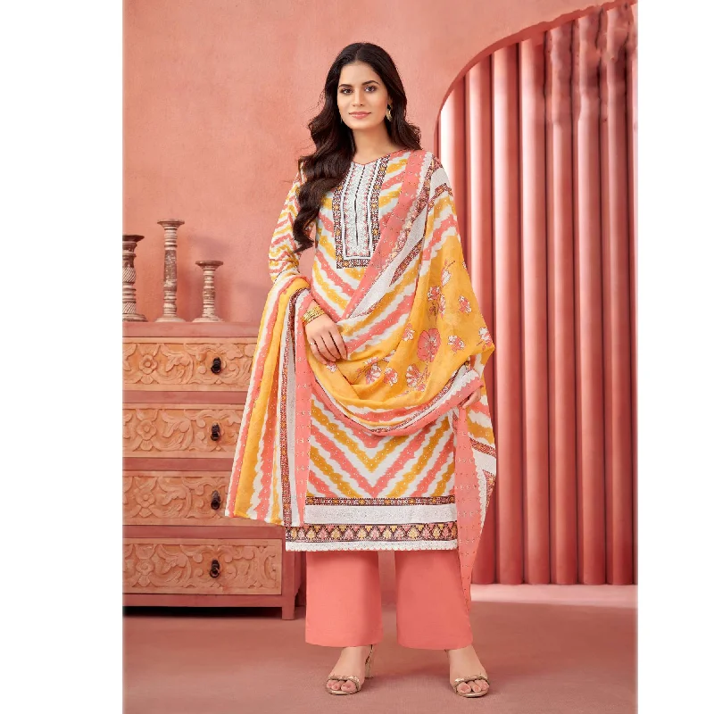 Pakistani Designer Pure Cotton Jacquard Fabric Fancy Work Salwar Kameez Plazzo Pant Suits Polka dot unclassified dresses