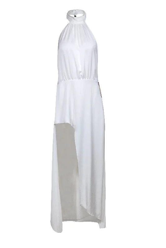 Ramy Brook - Ivory High-Neck “Daphne” Dress Sz 10 Wedding guest unclassified dresses