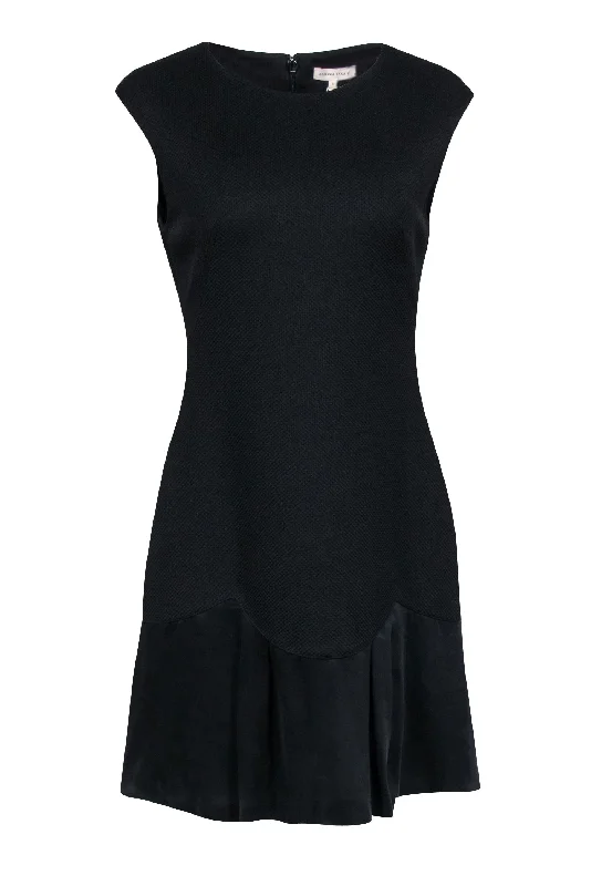 Rebecca Taylor - Black Textured Sleeveless Dress Sz 6 High-end unclassified dresses