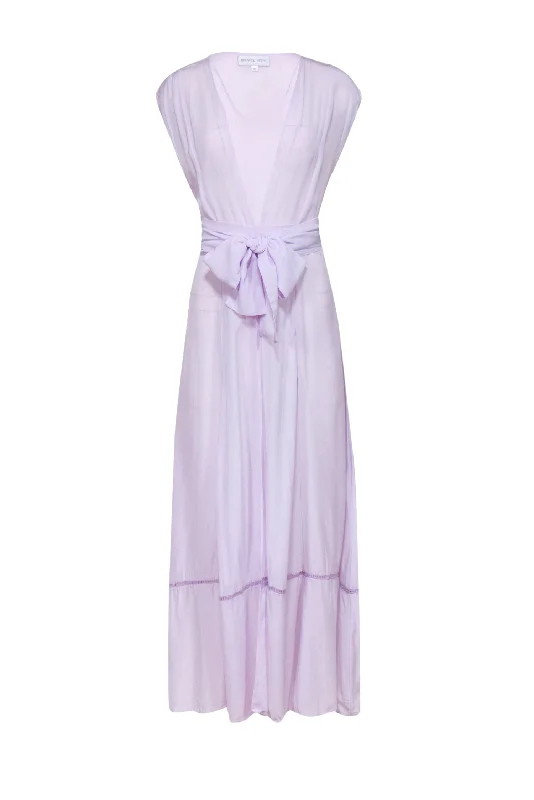 Revel Rey - Lavender Sleeveless Coverup Dress Sz M Monochrome unclassified dresses