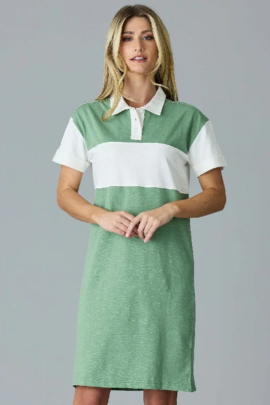 Rugby Dress Hedge Green Vacation unclassified dresses