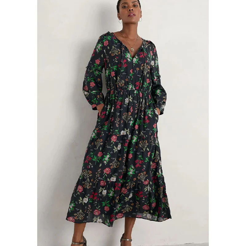 Dearling Dress in Botanical Collage Cotton unclassified dresses