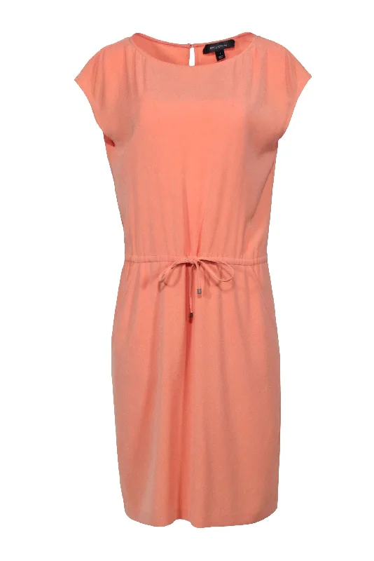 St. John - Light Orange Sleeveless Shift Dress Sz 6 Fall unclassified dresses