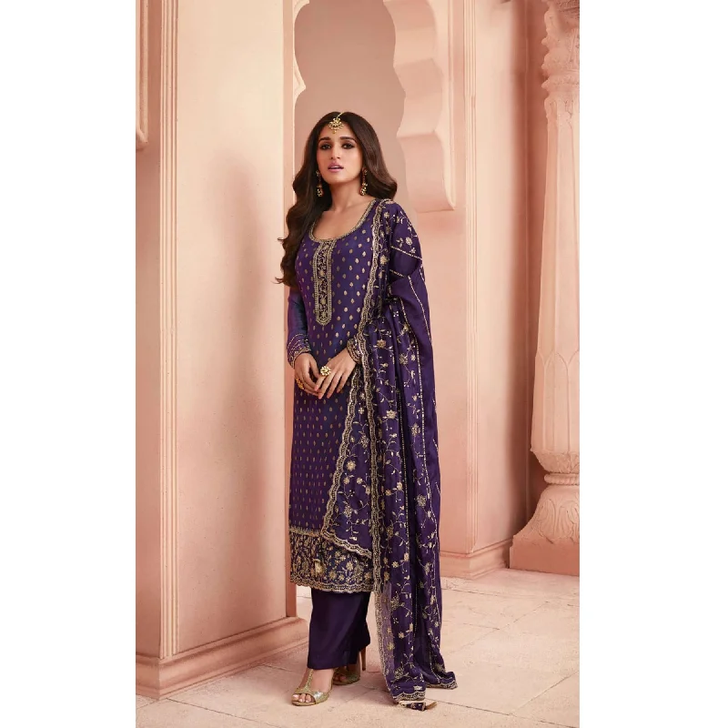 Summar Special Trendy Designer jacquard With Embroidery Work Salwar Kameez-Pant Lounge unclassified dresses