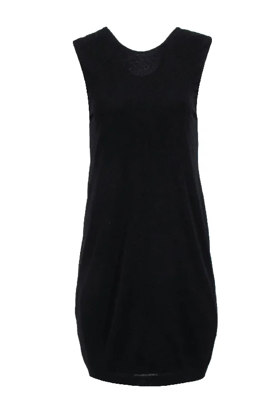 T Alexander Wang - Black Sleeveless Cross back Dress Sz M Floral unclassified dresses