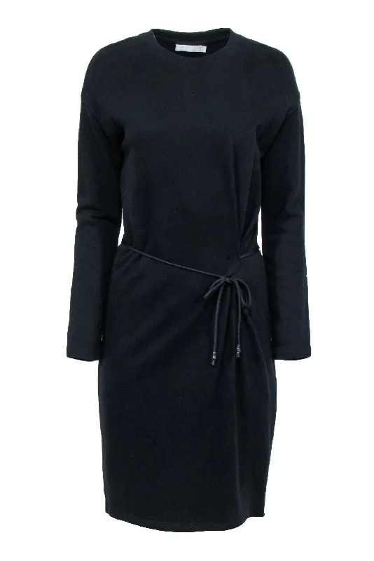 Vince - Black Crew Neck Knit Dress Sz S Cocktail unclassified dresses